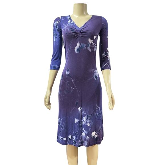 Escada Sport Womens Quiet Luxury Floral Knit Stretch Dress Size IT 36 US S Italy - Picture 1 of 14